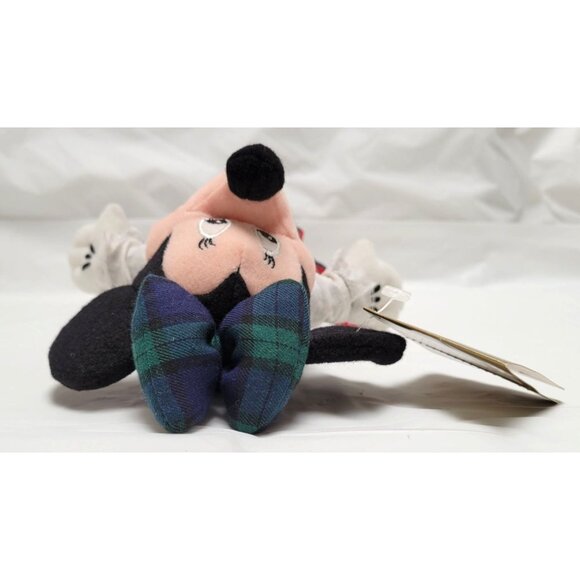 Vintage Disney Store Highland Minnie Mouse 9" Beanbag Plush Doll Tag NOS - Lot A - Picture 10 of 13